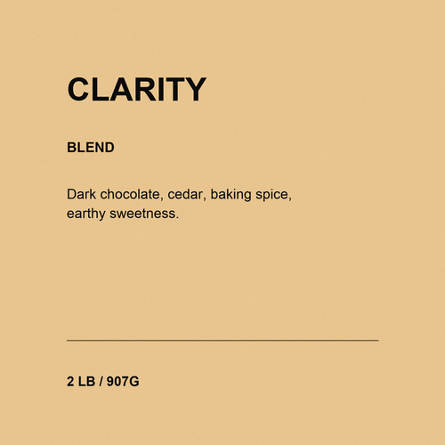 Clarity — Rich Dark Blend padded label thumbnail 2 LB / 907G 1779674478279