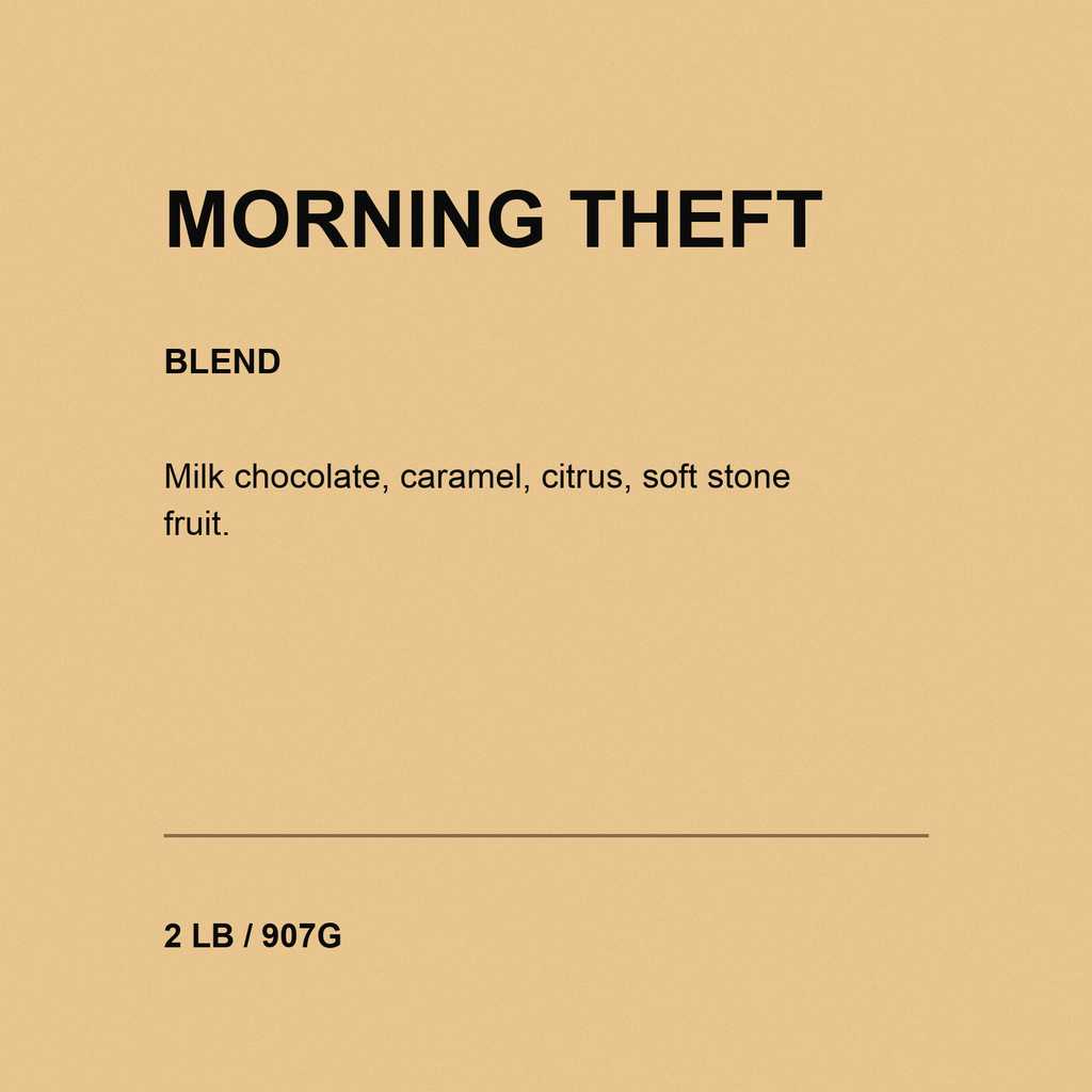 Morning Theft — Balanced House Blend padded label thumbnail 2 LB / 907G 1779674515350