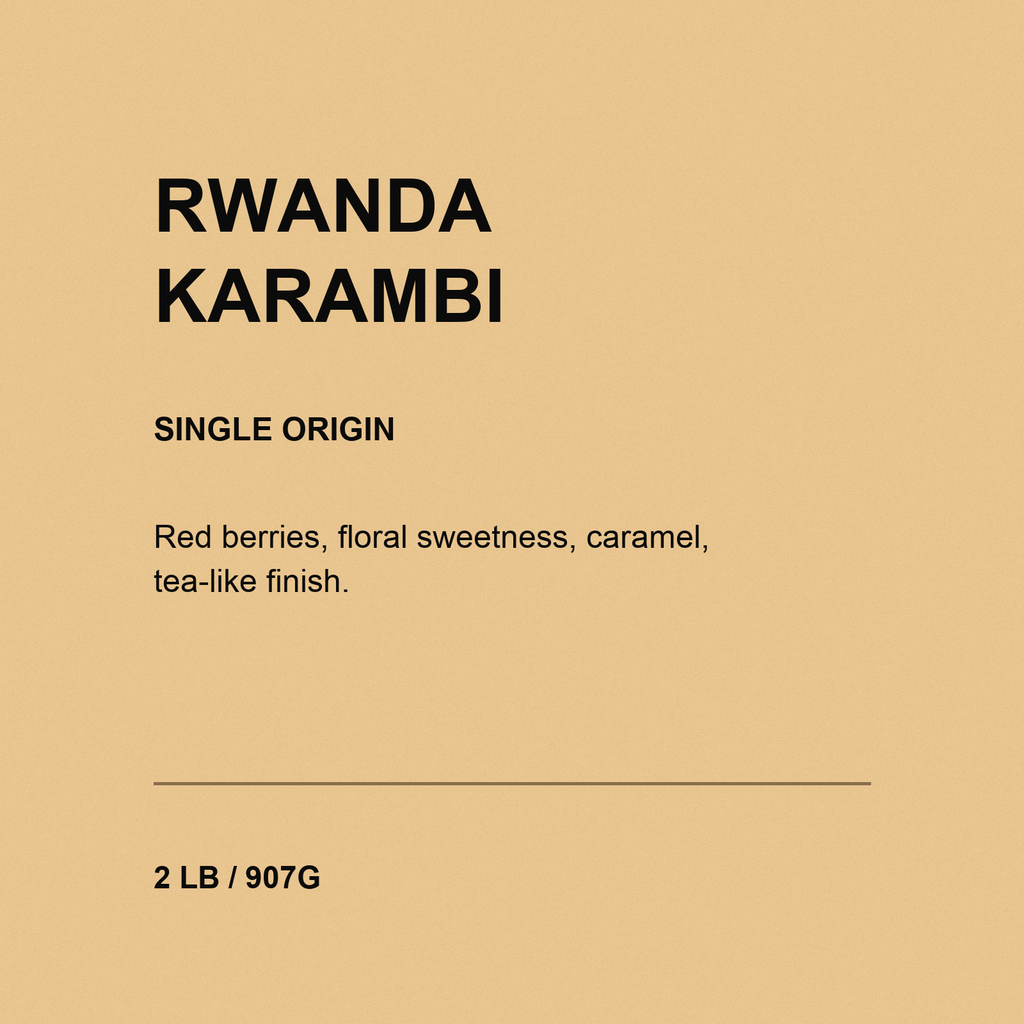 Rwanda Karambi — Single Origin padded label thumbnail 2 LB / 907G 1779674522513