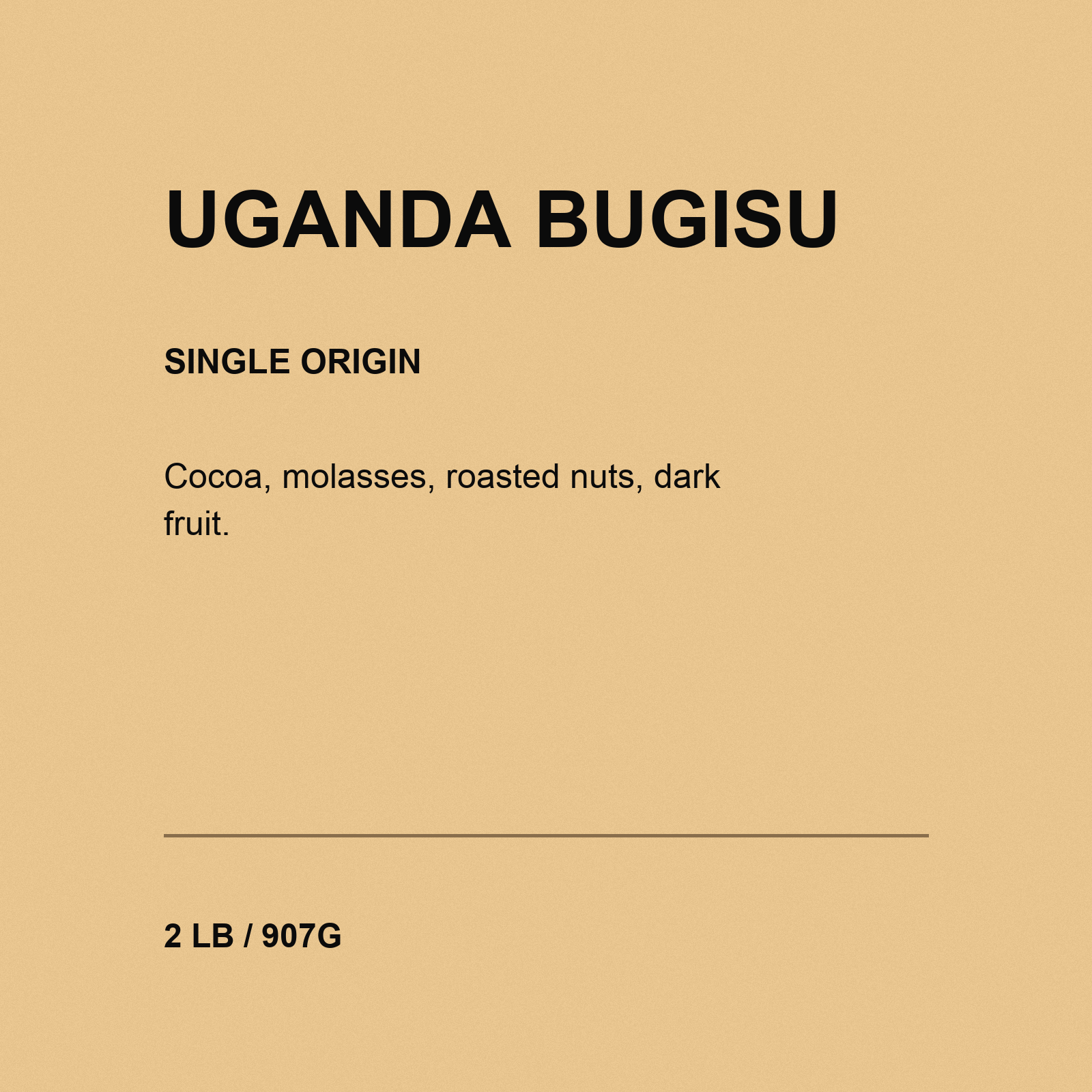 Uganda Bugisu — Single Origin padded label thumbnail 2 LB / 907G 1779674545580
